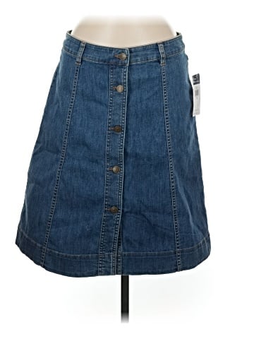 Chaps Denim Skirt (view 1)