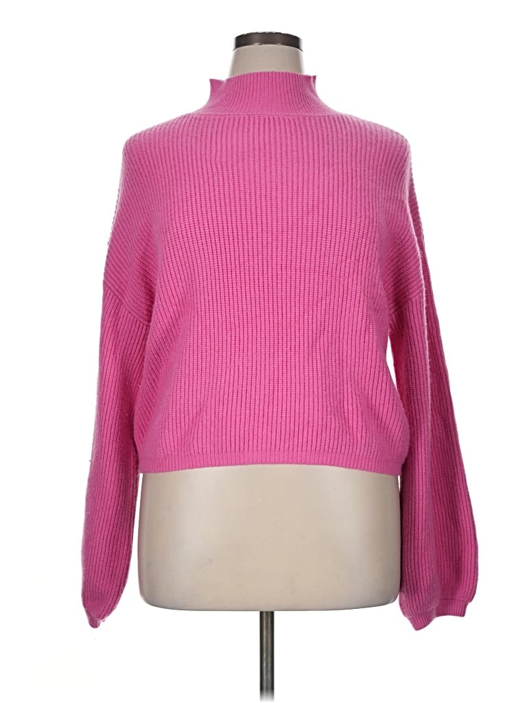 Pre-owned Lulus Turtleneck Sweater In Pink