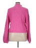 Lulus Solid Pink Turtleneck Sweater Size XL - photo 2