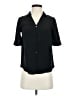 J.Crew 100% Silk Black Short Sleeve Silk Top Size XXS - photo 1