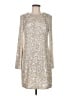 Eliza J Metallic Silver Cocktail Dress Size 8 - photo 1