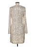 Eliza J Metallic Silver Cocktail Dress Size 8 - photo 2