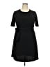 Donna Morgan Solid Black Casual Dress Size 18 - photo 1
