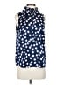J.Crew 100% Polyester Blue Sleeveless Blouse Size S - photo 1