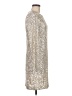 Eliza J Metallic Silver Cocktail Dress Size 8 - photo 4