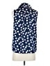 J.Crew 100% Polyester Blue Sleeveless Blouse Size S - photo 2