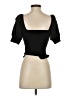 Boden Black Short Sleeve Top Size 4 - photo 2