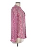 Kut from the Kloth 100% Polyester Paisley Pink Long Sleeve Blouse Size M - photo 4