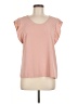 Express 100% Polyester Pink Short Sleeve Top Size M - photo 1