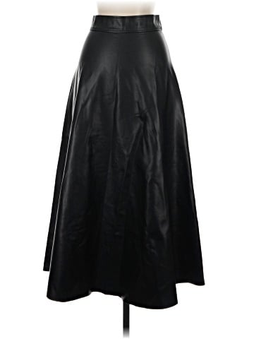Stradivarius Faux Leather Skirt (view 2)