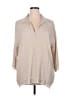 Umgee Tan 3/4 Sleeve Blouse Size XL - photo 1