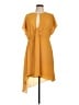 BCBGMAXAZRIA 100% Polyester Orange Casual Dress Size L - photo 1