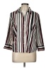 Notations Stripes Ivory 3/4 Sleeve Blouse Size L (petite) - photo 1