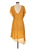 BCBGMAXAZRIA 100% Polyester Orange Casual Dress Size L - photo 2