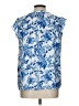 Cupcakes & Cashmere 100% Polyester Blue Sleeveless Blouse Size L - photo 2