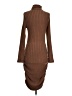Unbranded Brown Casual Dress Size S - photo 2