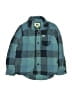 Quiksilver 100% Cotton Plaid Teal Blue Long Sleeve Button-Down Shirt Size 4 - photo 1