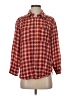 Pilcro Plaid Orange Long Sleeve Button-Down Shirt Size S (petite) - photo 1