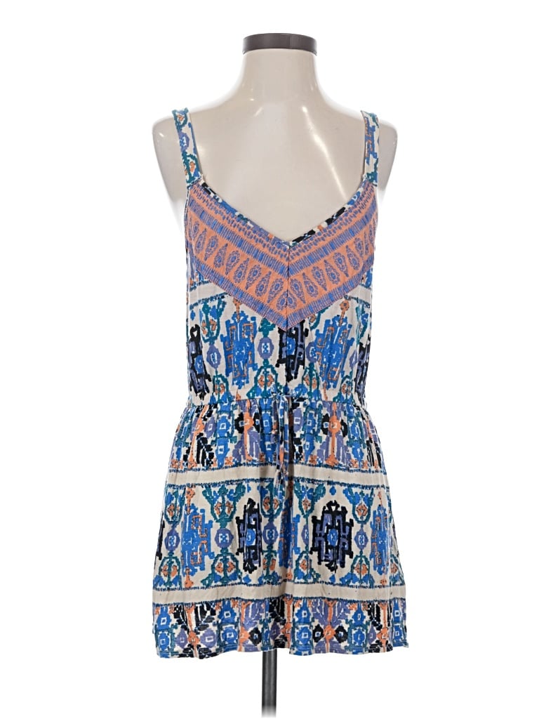 Pre-owned Plenty By Tracy Reese Tank Top Blue Plunge Neckline Tops