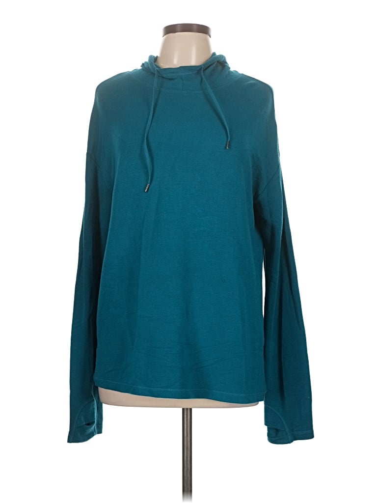 Pre-owned Athletic Works Pullover Hoodie In Teal