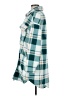 No Comment 100% Polyester Plaid Teal Coat Size M - photo 5