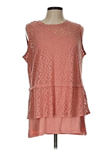 LOGO by Lori Goldstein Sleeveless Blouse (view 1)