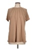 Unbranded Tan Short Sleeve Blouse Size L - photo 1