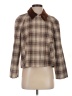 Zara 100% Cotton Plaid Brown Jacket Size S - photo 1