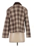 Zara 100% Cotton Plaid Brown Jacket Size S - photo 2