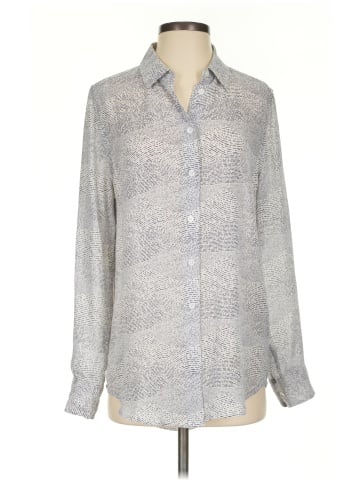 Equipment Long Sleeve Silk Top (view 1)
