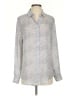 Equipment 100% Silk Animal Print Gray Long Sleeve Silk Top Size S - photo 1