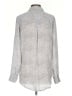 Equipment 100% Silk Animal Print Gray Long Sleeve Silk Top Size S - photo 2