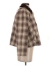 Zara 100% Cotton Plaid Brown Jacket Size S - photo 4