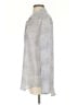 Equipment 100% Silk Animal Print Gray Long Sleeve Silk Top Size S - photo 5
