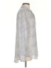 Equipment 100% Silk Animal Print Gray Long Sleeve Silk Top Size S - photo 4