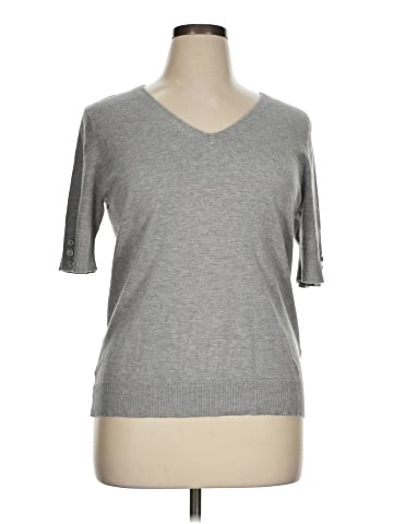 New York & Company 3/4 Sleeve T-Shirt (view 1)