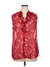 CAbi 100% Polyester Red Sleeveless Blouse Size XL - photo 1
