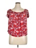 No Comment Red Short Sleeve Blouse Size XL - photo 1