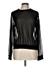 Gaze Black Long Sleeve Top Size L - photo 1
