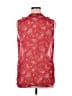CAbi 100% Polyester Red Sleeveless Blouse Size XL - photo 2