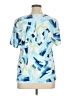 JM Collection Blue Short Sleeve Blouse Size 0X - photo 2