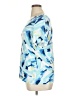 JM Collection Blue Short Sleeve Blouse Size 0X - photo 5