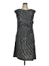 212 Collection 100% Polyester Houndstooth Black Casual Dress Size XL - photo 1