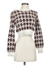 Sunday Best 100% Nylon Houndstooth Brown Pullover Sweater Size XS - photo 1