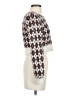 Sunday Best 100% Nylon Houndstooth Brown Pullover Sweater Size XS - photo 4