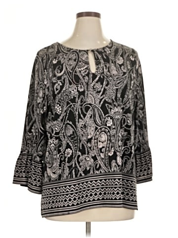 Kasper 3/4 Sleeve Blouse (view 1)