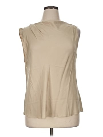 Vince. Sleeveless Silk Top (view 1)