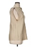 Vince. Tan Sleeveless Silk Top Size XL - photo 4