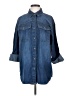 SOFIA 100% Cotton Blue 3/4 Sleeve Button-Down Shirt Size S - photo 1