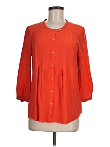 Broadway & Broome 3/4 Sleeve Silk Top (view 1)